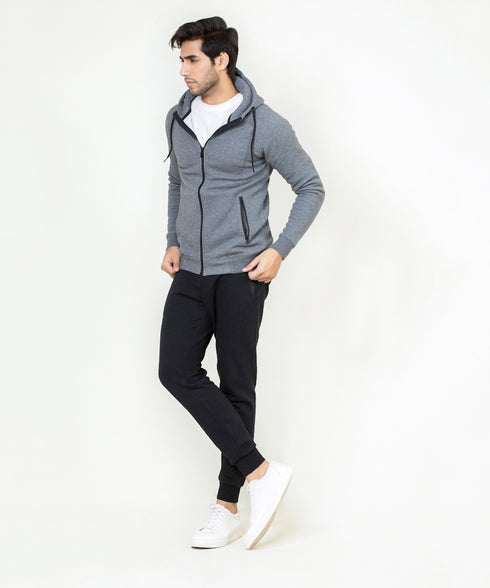 Men's Basic Zipper Hoodie